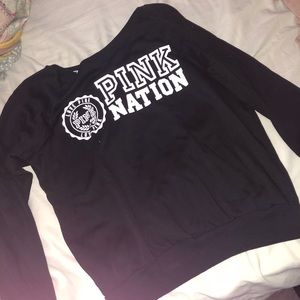 PINK cropped sweatshirt